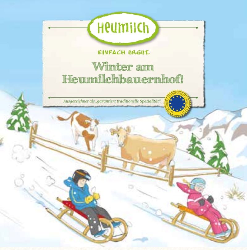 Winter am Heumilchbauernhof