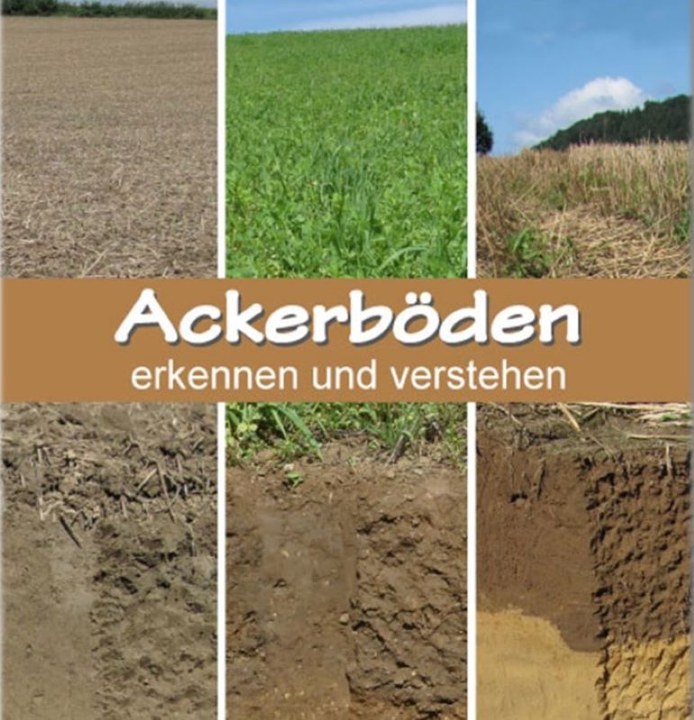 Deckblatt "Ackerböden" verschiedene Bodenarten unter den Ackerflächen