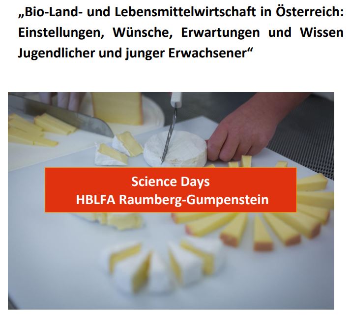 Titelbild des Handouts, Käsepräsentation