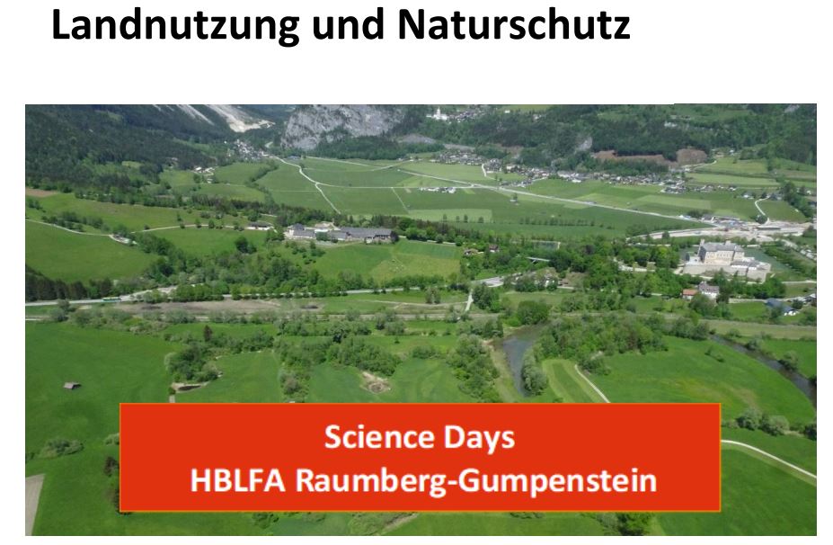 Titelbild des Handouts, Kulturlandschaft