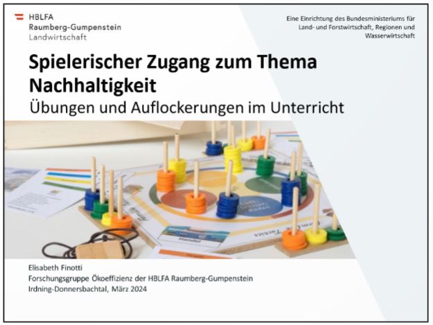 Titelbild der PowerPoint mit Foto auf ein Spielbrett