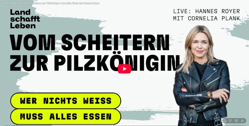Titelbild vom Podcast zu sehen ist Frau Cornelia Plank im Portrait