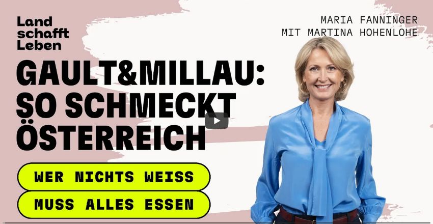 Titelbild vom Podcast zu sehen ist Martina Hohenlohe, Herausgeberin des Gault&Millau Österreichs im Portrait