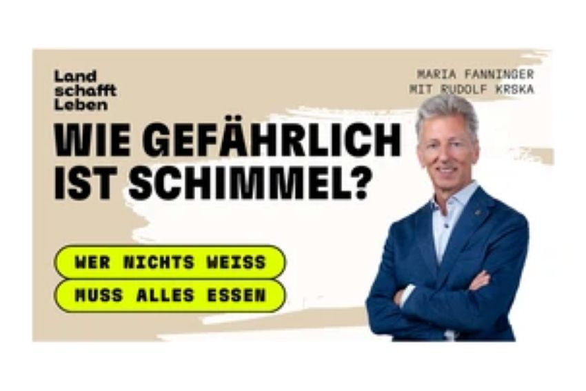 Titelbild vom Podcast zu sehen ist Univ.Prof. Dipl.-Ing.Dr.techn. Rudolf Krska im Portrait