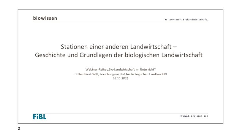 Deckblatt der Präsentation